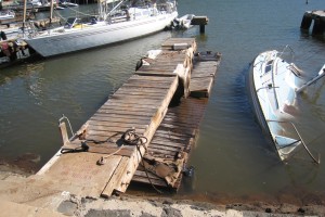 Manele Boat Harbor Tsunami Damage